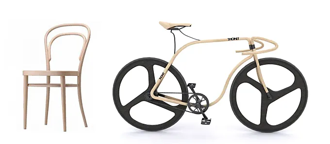 La bicicleta inspirada en una silla Thonet