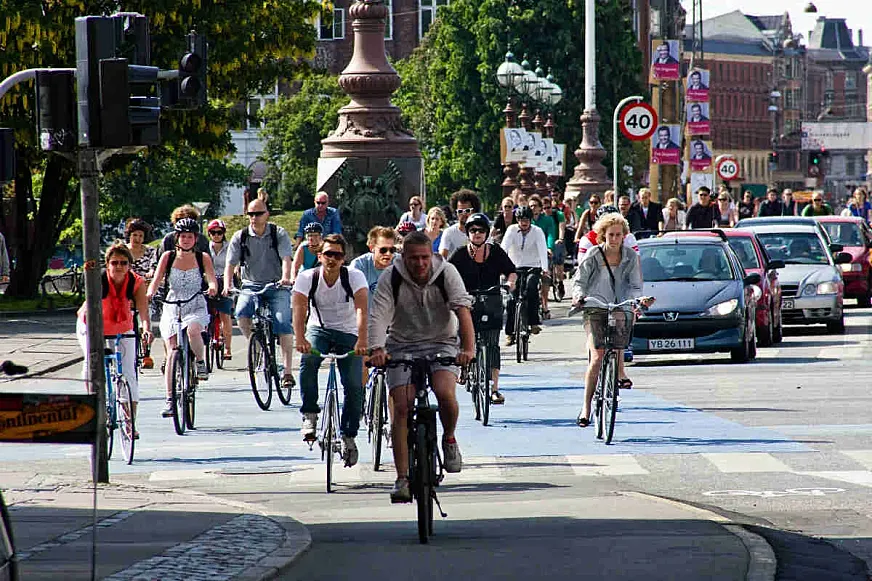 Ciclistas en Copenhague (foto: Federation European Cyclists)