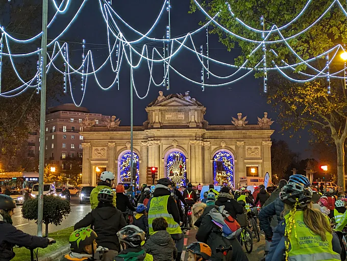 Biciluz 2025: la marcha ciclista para ver las luces navideñas de Madrid