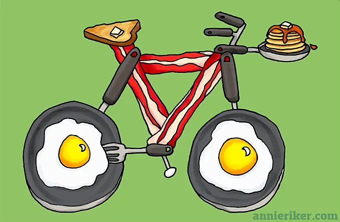 Las bicicletas “comestibles” de Annie Riker