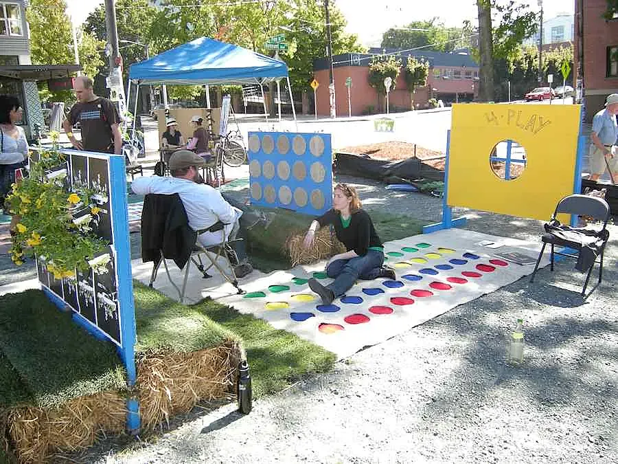Parking Day en Seattle (EEUU), en 2009.