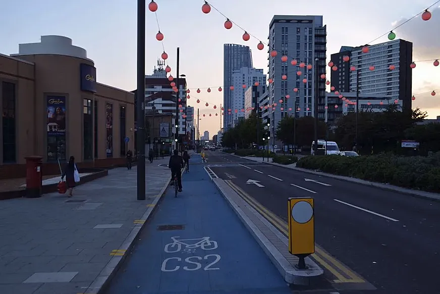 La autopista ciclista C2 de Londres.