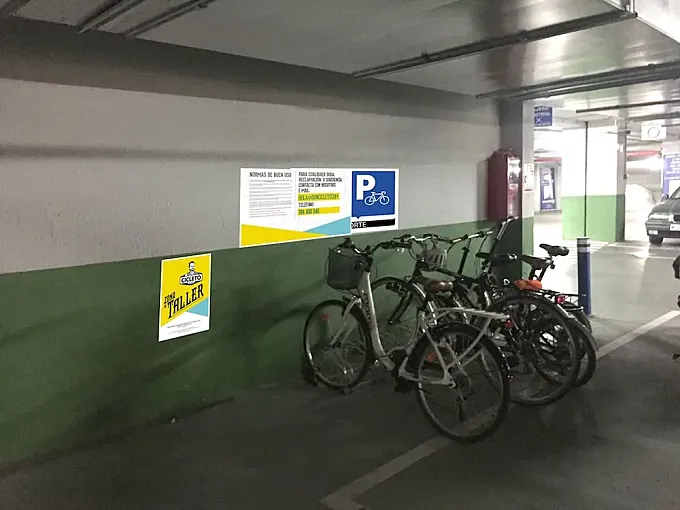 Don Cicleto estrena nuevo parking bajo la estación de Chamartín