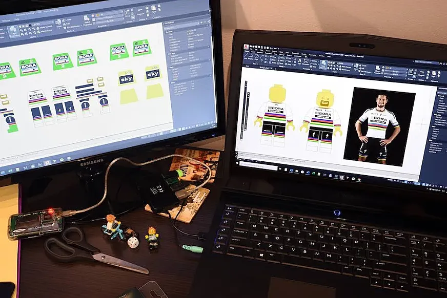 Crear la versión Lego de Sagan llevó minuciosidad y paciencia.