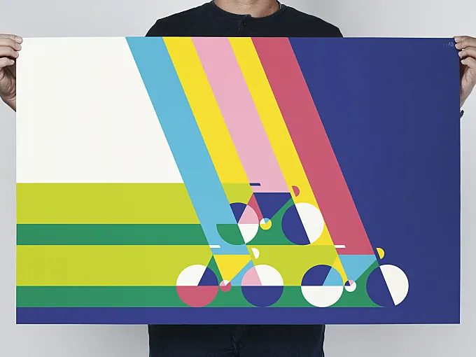 Thomas Yang (100copies): el artista que convierte las huellas de neumático en coleccionismo