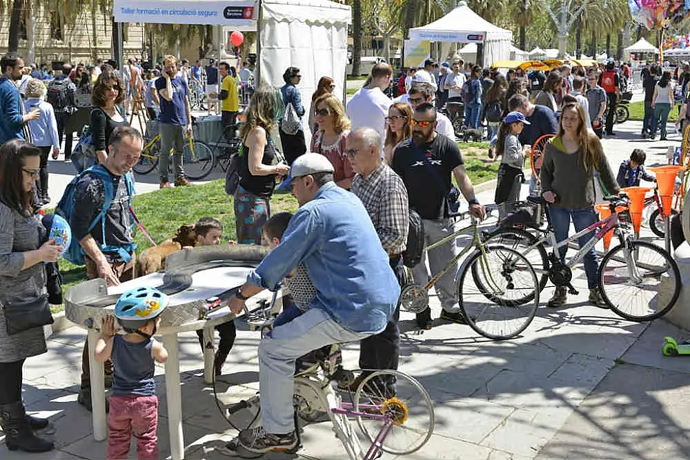 Fiesta de la Bici de Barcelona.